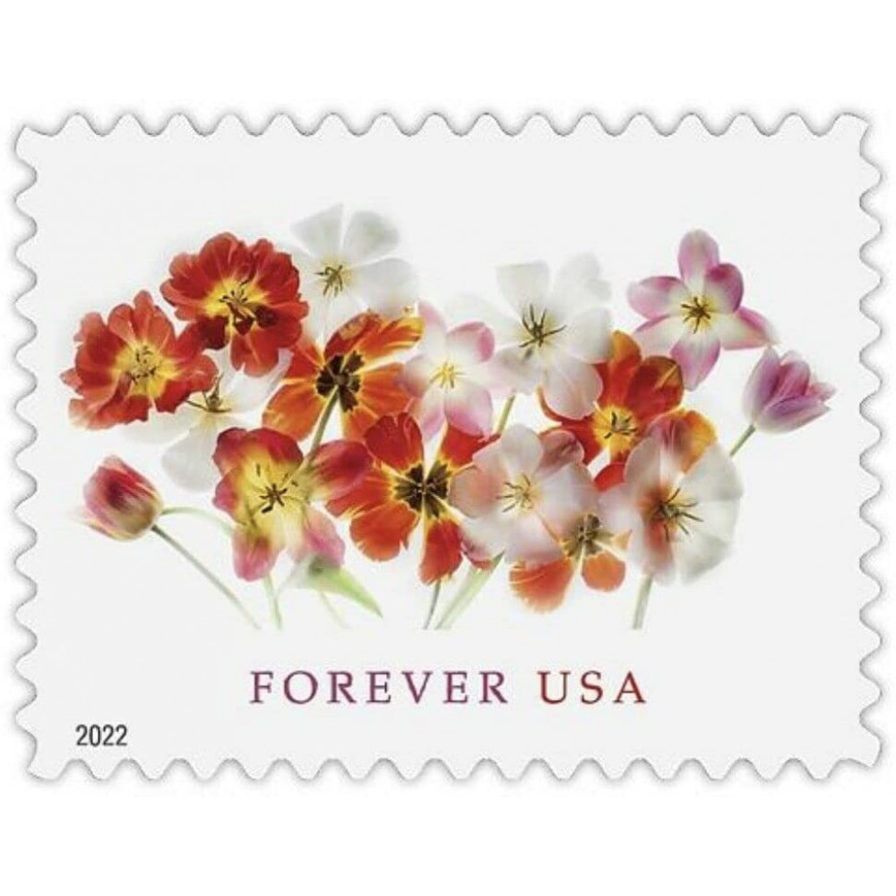 (2022) USPS Tulips Forever First Class Postage Stamps