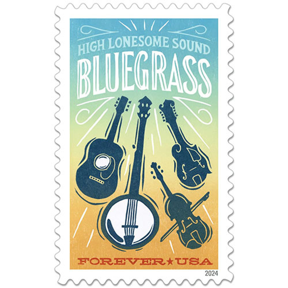 2024 USPS Bluegrass Guitar Forever Stamps